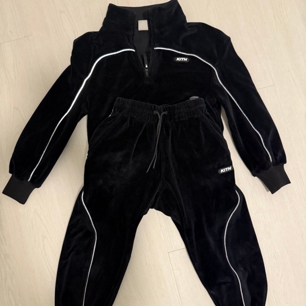 Kith Black Tracksuit with White Accents